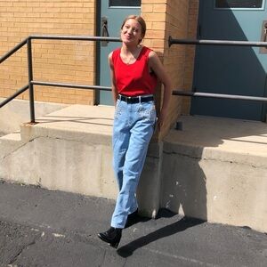 Vintage Monique jeans rhinestone studded